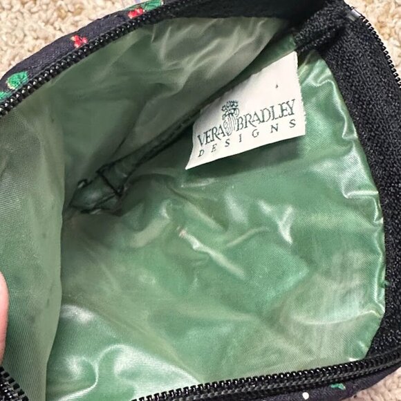 Vera Bradley RETIRED 90s Christmas Pouch Cosmetic Travel Pouch Quilted Designer - Picture 3 of 9